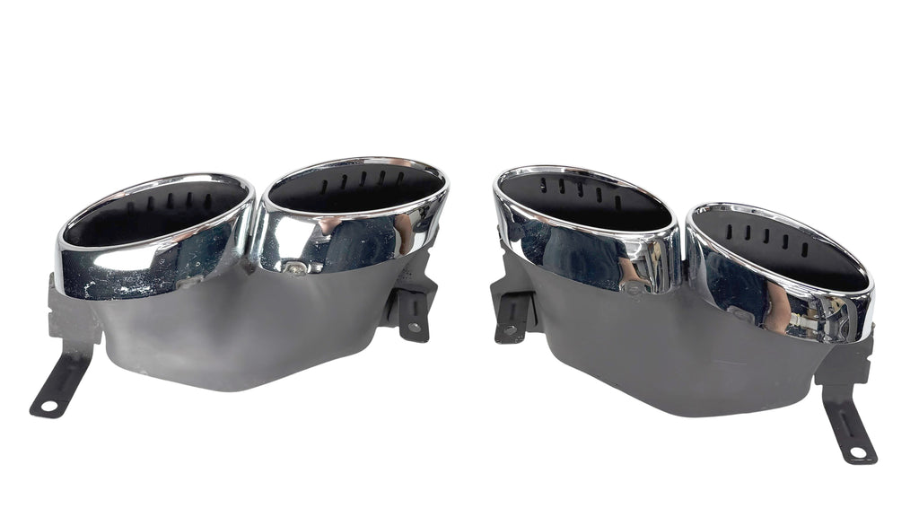 BENTLEY GT/ GTC CONTINENTAL 2019+ REAR QUAD OVAL EXHAUST TIPS SET 3SA253824F