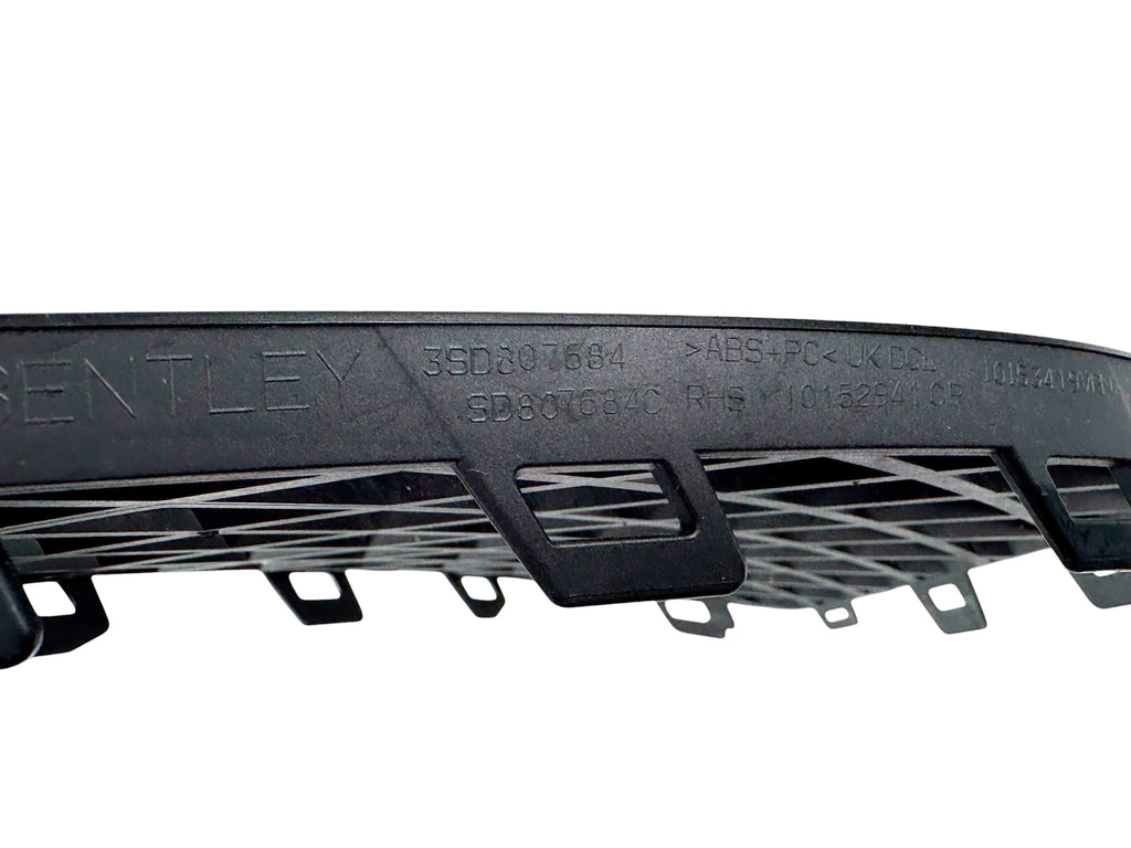 BENTLEY CONTINENTAL GT 2019+ FRONT RIGHT BLACK GRILL 3SD807684C