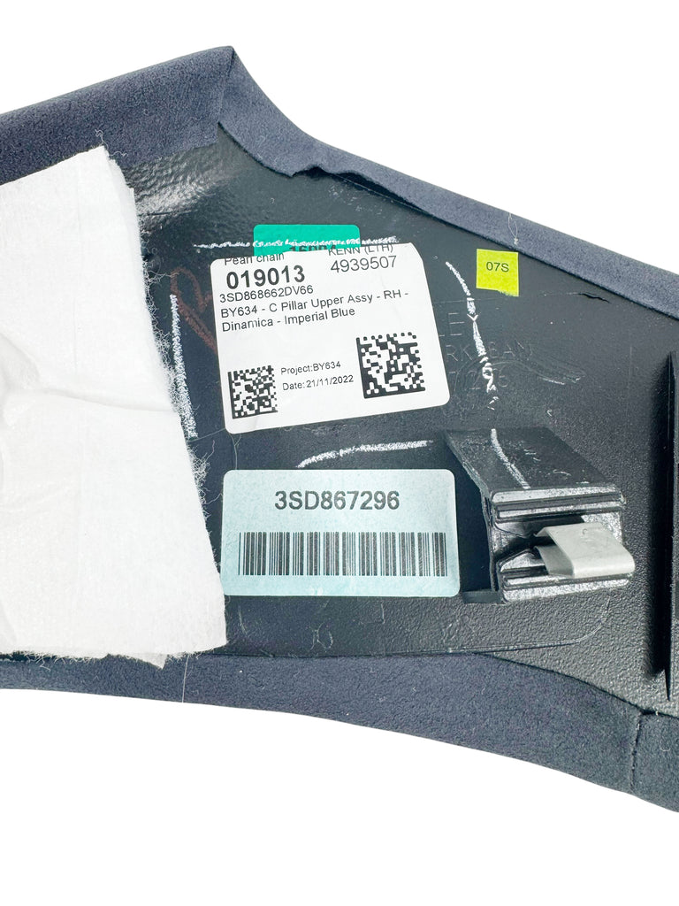 BENTLEY CONTINENTAL 2018+ INTERIOR C PILLAR TRIM COVER 3SD867296 - IMPERIAL BLUE