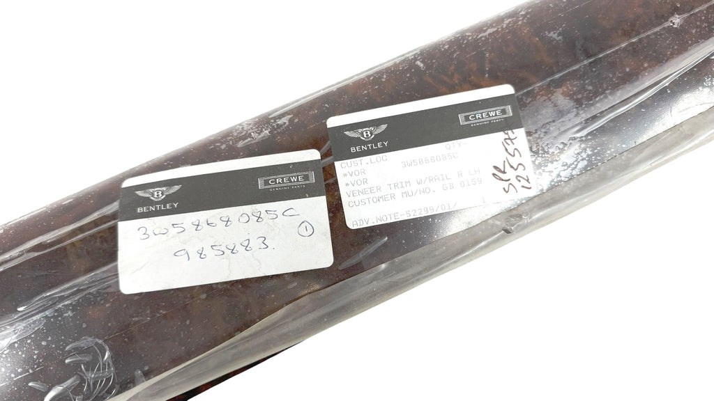 BENTLEY FLYING SPUR VENEER LEFT UPPER DOOR TRIM 3W5868085C