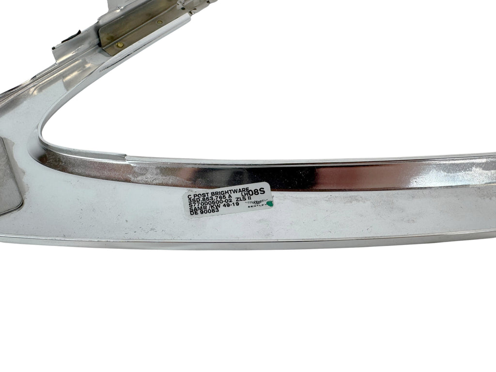 BENTLEY CONTINENTAL REAR LEFT WINDOW TRIM USED 3SD853765A