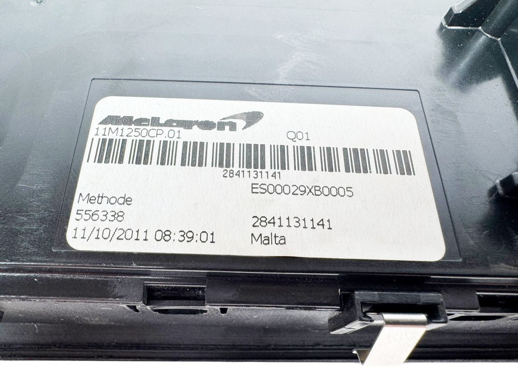 MCLAREN MP4/ 650S HVAC SWITCH PANEL - PASSENGER 11M3139CP