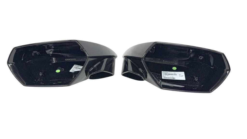 LAMBORGHINI HURACAN GLOSS BLACK MIRROR CAPS SET 4T0857387G 4T0857388G