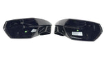 LAMBORGHINI HURACAN GLOSS BLACK MIRROR CAPS SET 4T0857387G 4T0857388G