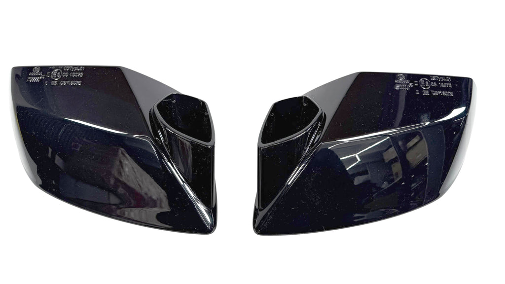 LAMBORGHINI HURACAN GLOSS BLACK MIRROR CAPS SET 4T0857387G 4T0857388G