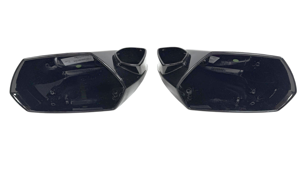 LAMBORGHINI HURACAN GLOSS BLACK MIRROR CAPS SET 4T0857387G 4T0857388G