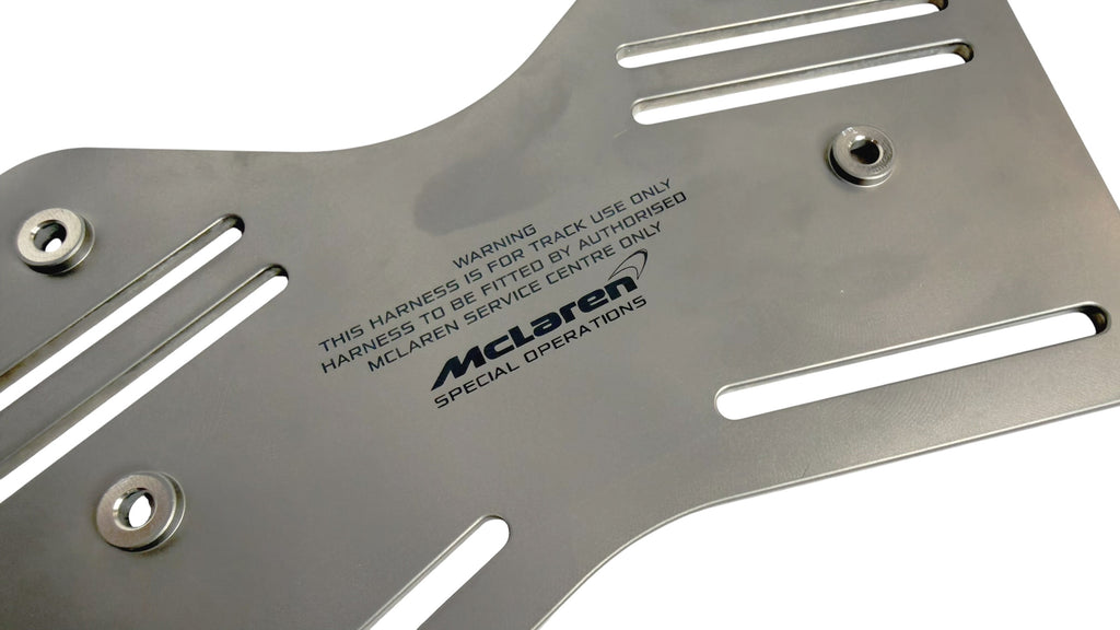 MCLAREN P1 MSO HARNESS 6 POINT MOUNT PLATES  - 12NA056RP (PAIR)