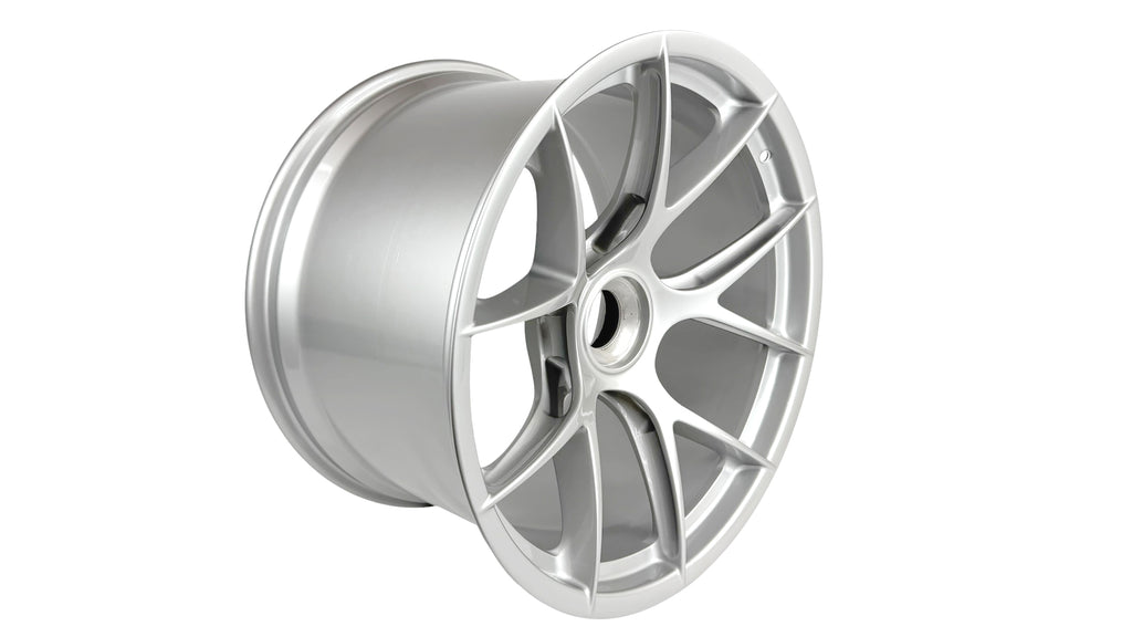 PORSCHE 992 GT3-RS WEISSACH MAGNESIUM 21" SILVER REAR WHEEL 9GT601025AM