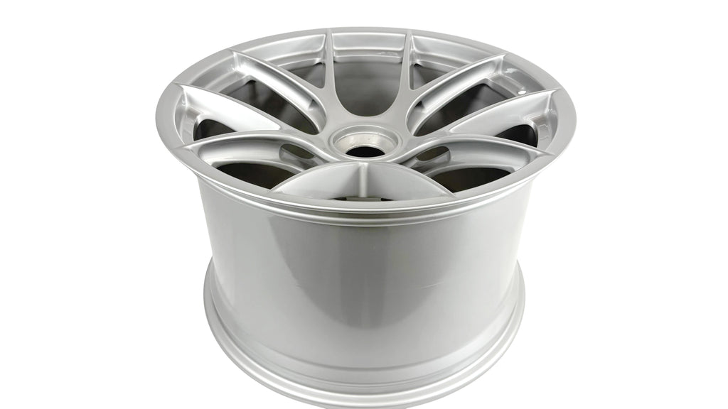 PORSCHE 992 GT3-RS WEISSACH MAGNESIUM 21" SILVER REAR WHEEL 9GT601025AM