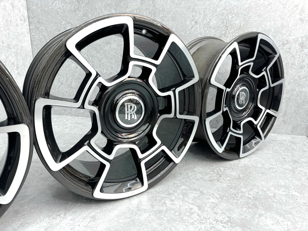 ROLLS ROYCE WRAITH GHOST BLACK BADGE CARBON WHEEL SET 500006782