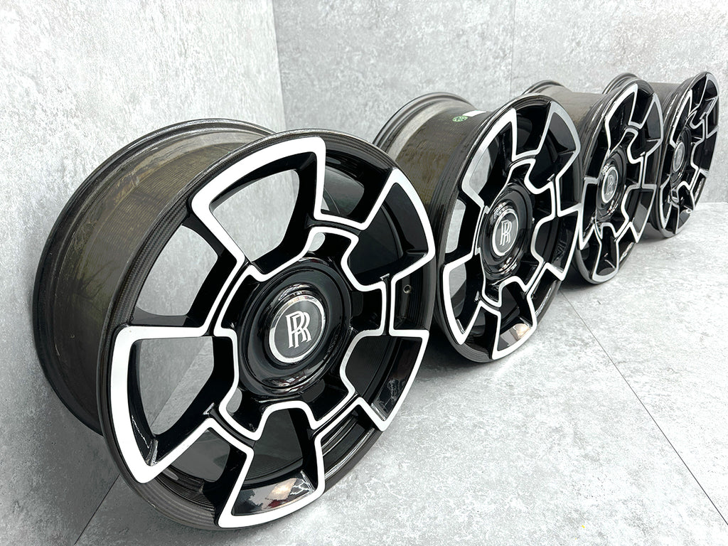 ROLLS ROYCE WRAITH GHOST BLACK BADGE CARBON WHEEL SET 500006782