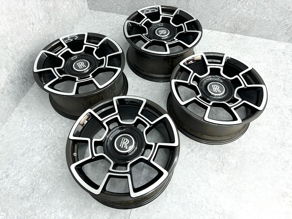 ROLLS ROYCE WRAITH GHOST BLACK BADGE CARBON WHEEL SET 500006782