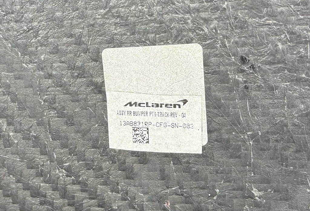 MCLAREN 600LT REAR BUMPER MSO BLACK 13AB831-RP-DP-SN-083