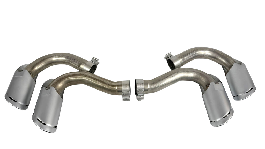 LAMBORGHINI URUS SATIN SILVER EXHAUST TIPS SET 4ML253682 4ML253682