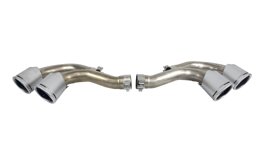 LAMBORGHINI URUS SATIN SILVER EXHAUST TIPS SET 4ML253682 4ML253682