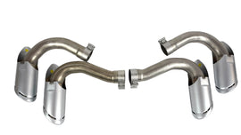 LAMBORGHINI URUS SATIN SILVER EXHAUST TIPS SET 4ML253682 4ML253681