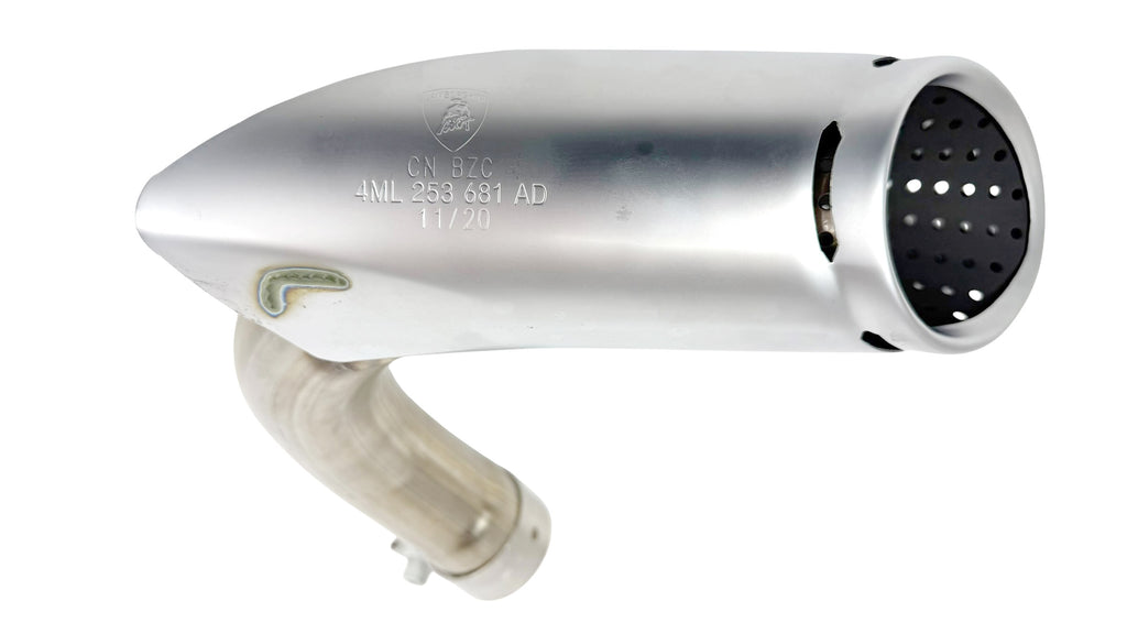 LAMBORGHINI URUS SATIN SILVER  INNER LEFT EXHAUST TIP 4ML253681AD