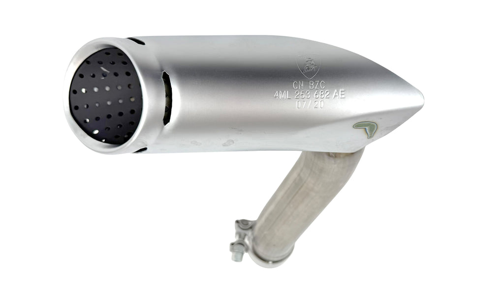 LAMBORGHINI URUS SATIN SILVER OUTER LEFT  EXHAUST TIP 4ML253682AE