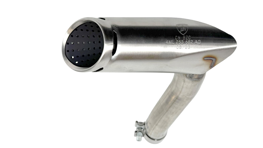 LAMBORGHINI URUS BRUSHED SILVER OUTER LEFT EXHAUST TIP 4ML253682AG