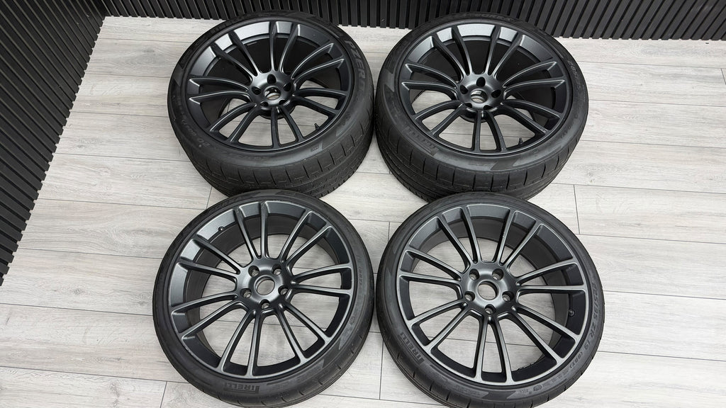 MCLAREN 570S 14-SPOKE FORGED GREY WHEELS AND TYRES 13BA060CP 13BA062CP