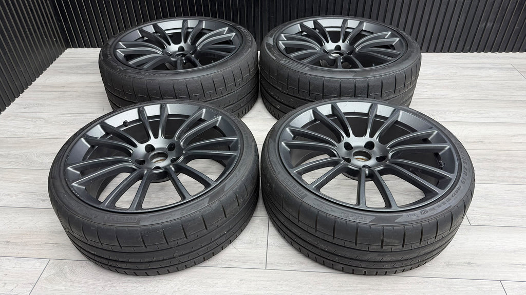 MCLAREN 570S 14-SPOKE FORGED GREY WHEELS AND TYRES 13BA060CP 13BA062CP