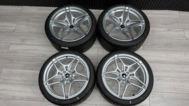 MCLAREN 720S 5-SPOKE LIGHT WEIGHT ALLOY WHEELS SET - SILVER