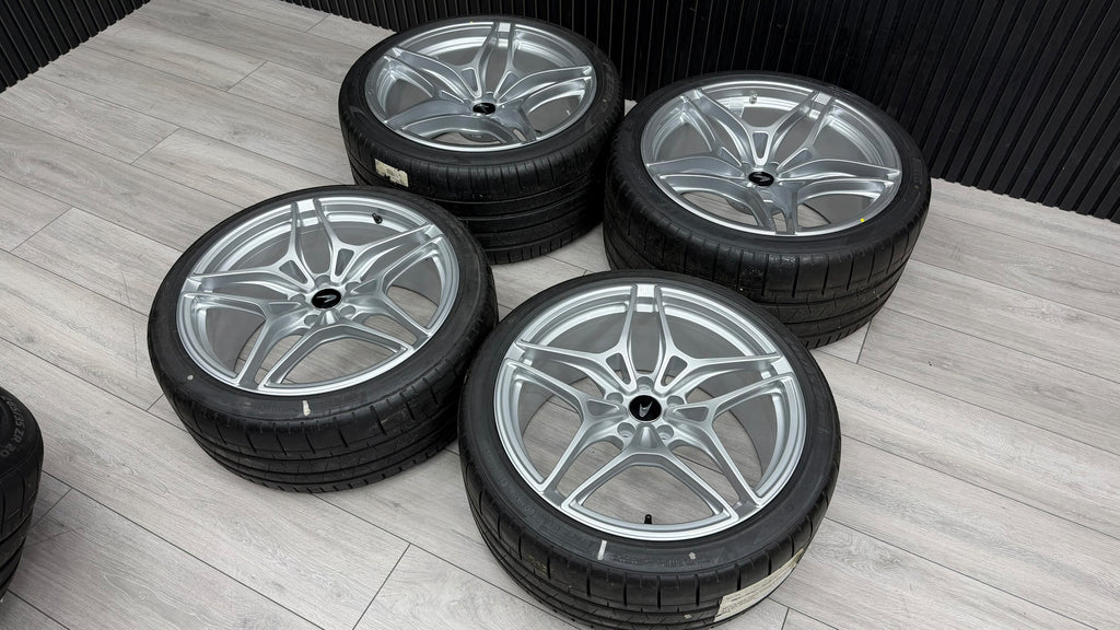 MCLAREN 720S 5-SPOKE LIGHT WEIGHT ALLOY WHEELS SET - SILVER
