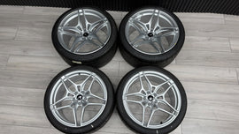 MCLAREN 720S 5-SPOKE LIGHT WEIGHT ALLOY WHEELS SET - SILVER