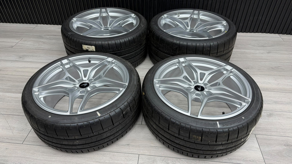 MCLAREN 720S 5-SPOKE LIGHT WEIGHT ALLOY WHEELS SET - SILVER
