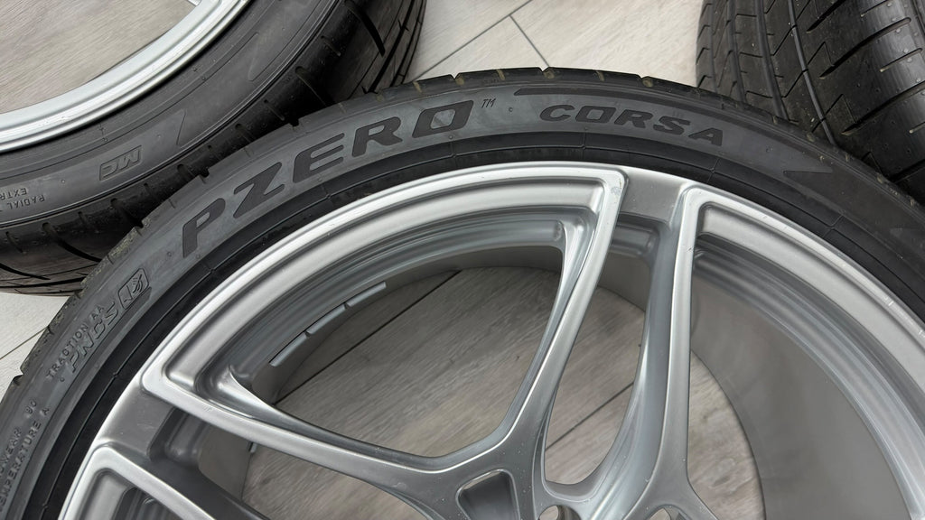 MCLAREN 720S 5-SPOKE LIGHT WEIGHT ALLOY WHEELS SET - SILVER