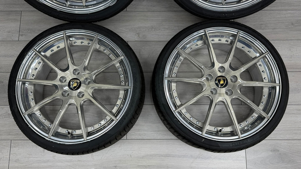 LAMBORGHINI MURCIELAGO 20/21" 2 PIECE SP-1 WHEELS BY APEX FORGED