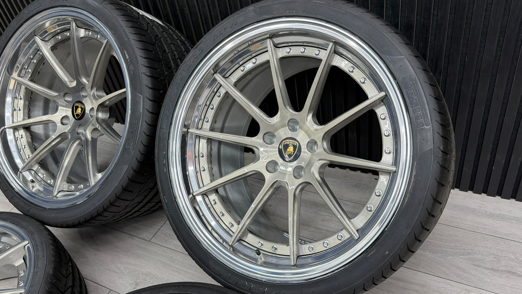 LAMBORGHINI MURCIELAGO 20/21" 2 PIECE SP-1 WHEELS BY APEX FORGED