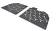 Load image into Gallery viewer, LAMBORGHINI AVENTADOR SV/ SVJ ALUMINIUM FLOOR MATS SET BLACK/ SILVER 472863691B