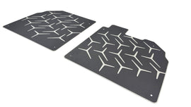 LAMBORGHINI AVENTADOR SV/ SVJ ALUMINIUM FLOOR MATS SET BLACK/ SILVER 472863691B