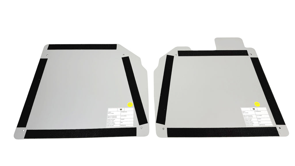 LAMBORGHINI AVENTADOR SV/ SVJ ALUMINIUM FLOOR MATS SET BLACK/ SILVER 472863691B