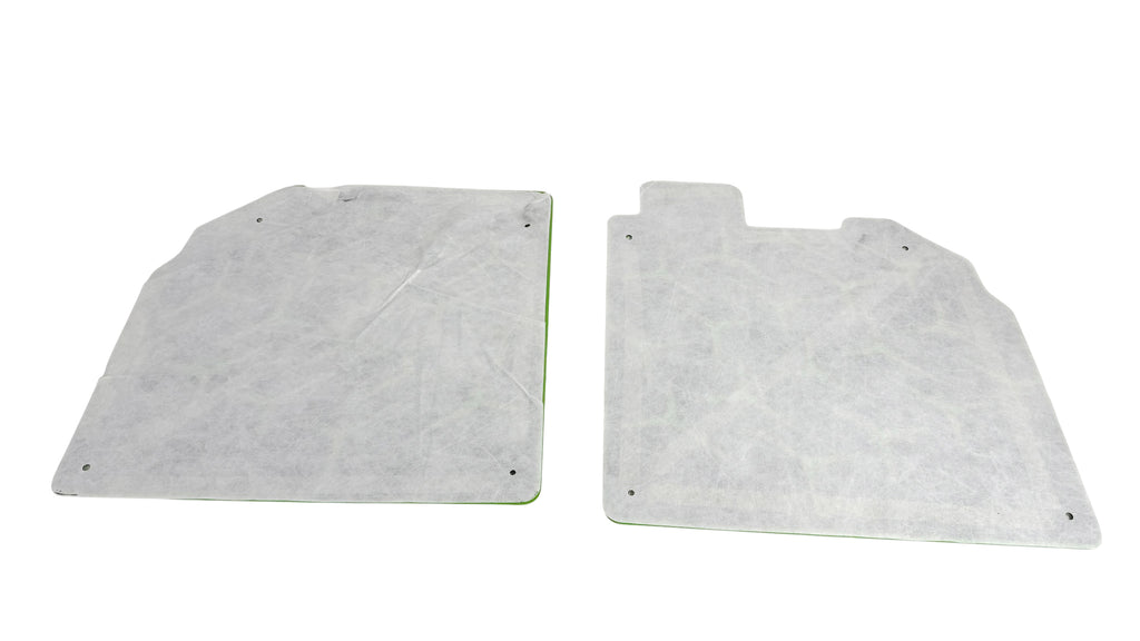 LAMBORGHINI AVENTADOR SV/ SVJ ALUMINIUM FLOOR MATS SET BLACK/ GREEN 472863691BVERNSB