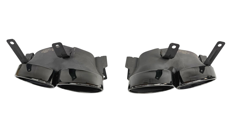 BENTLEY GT/ GTC CONTINENTAL 2019+  QUAD OVAL EXHAUST TIPS (BLACK) 3SA253824G