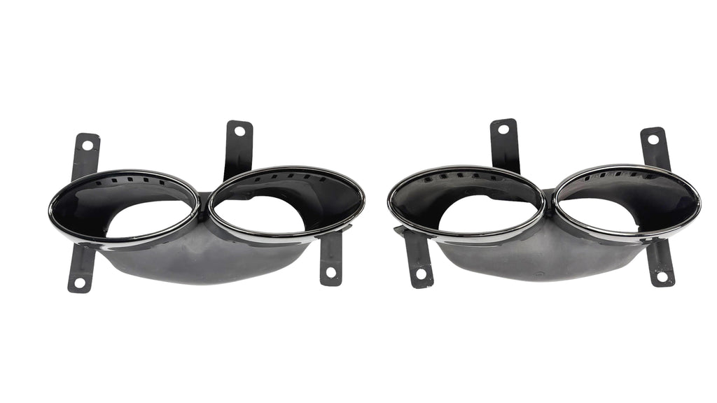 BENTLEY GT/ GTC CONTINENTAL 2019+  QUAD OVAL EXHAUST TIPS (BLACK) 3SA253824G