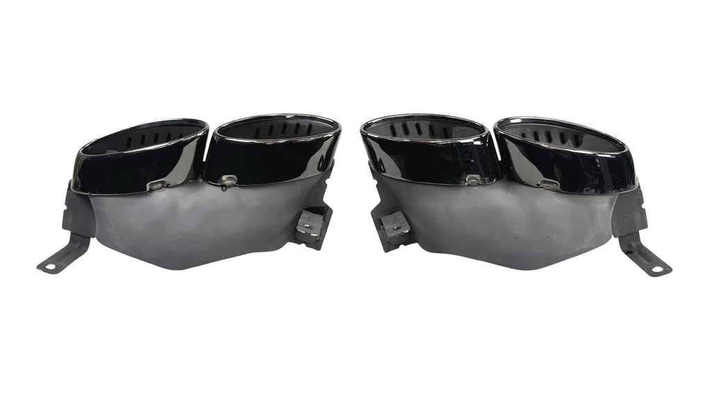 BENTLEY GT/ GTC CONTINENTAL 2019+  QUAD OVAL EXHAUST TIPS (BLACK) 3SA253824G