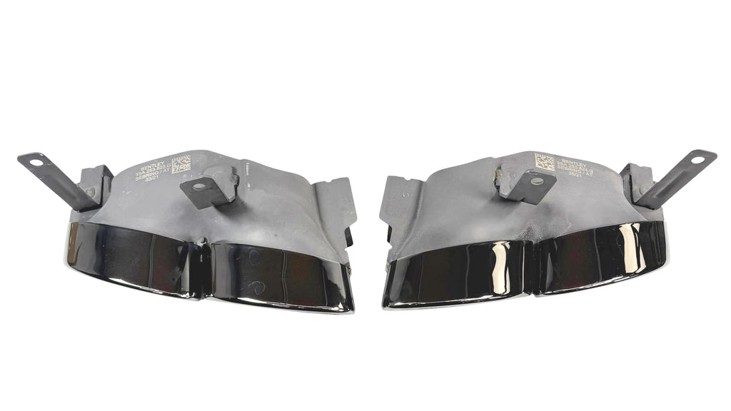 BENTLEY GT/ GTC CONTINENTAL 2019+  QUAD OVAL EXHAUST TIPS (BLACK) 3SA253824G