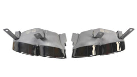 BENTLEY GT/ GTC CONTINENTAL 2019+  QUAD OVAL EXHAUST TIPS (BLACK) 3SA253824G
