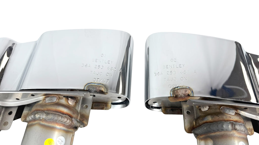 BENTLEY BENTAYGA EXHAUST TAIL PIPE SET 36A253681A 36A253682A