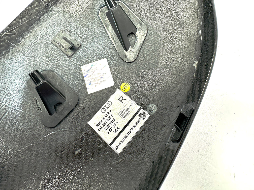 AUDI RS6 C8 CARBON FIBRE WING MIRROR COVERS SET  4KL857527F / 4KL857528F