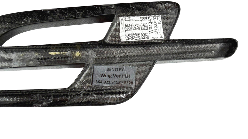 BENTLEY BENTAYGA LEFT CARBON WING VENT 2017+ 36A821941C