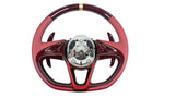 MCLAREN 765LT MSO RED CARBON/ LEATHER W/ GOLD 12 O'CLOCK RING STEERING WHEEL 14NA100RP-14RW004