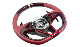 MCLAREN 765LT MSO RED CARBON/ LEATHER W/ GOLD 12 O'CLOCK RING STEERING WHEEL 14NA100RP-14RW004