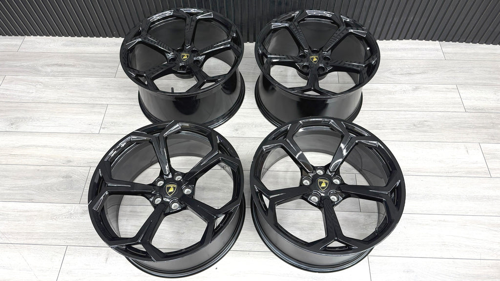 LAMBORGHINI URUS 22" NATH BLACK ALLOY WHEELS SET 4ML601025Q