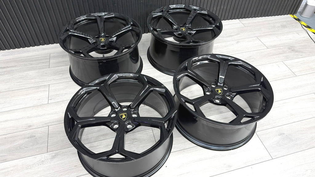 LAMBORGHINI URUS 22" NATH BLACK ALLOY WHEELS SET 4ML601025Q
