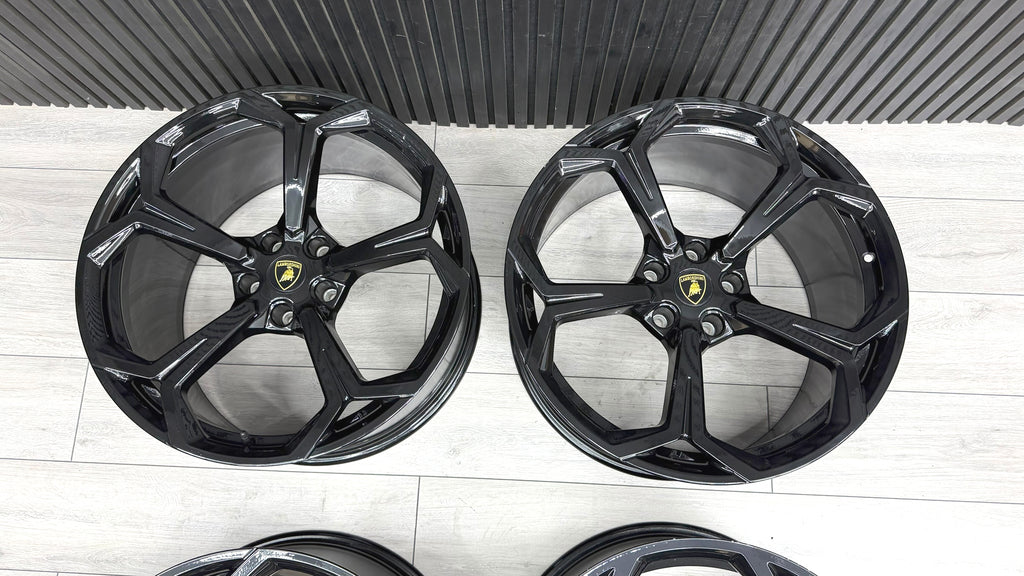 LAMBORGHINI URUS 22" NATH BLACK ALLOY WHEELS SET 4ML601025Q