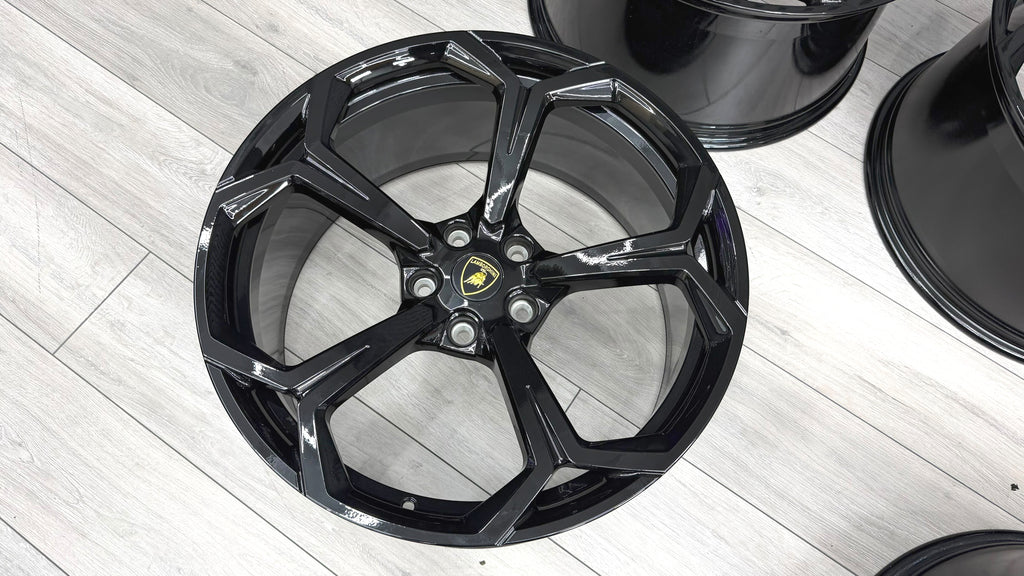 LAMBORGHINI URUS 22" NATH BLACK ALLOY WHEELS SET 4ML601025Q